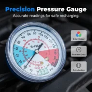 🔧 50% OFF NOW! ❄️ R134a AC Refrigerant Charging Hose with Gauge – Leak-proof, easy read & compatible with cars, trucks or home AC – safe DIY recharge 🚗 - Image 2