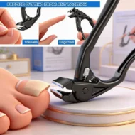 Stainless Steel Curved Nail Clipper – Ergonomic & Easy for Seniors - Image 8