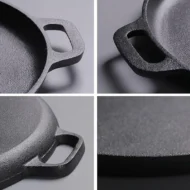Non-Stick Cast Iron Griddle Pan with Handles - Image 8