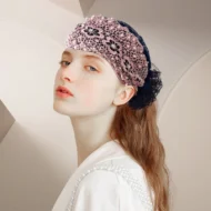 Ladies Floral Lace Headscarf - Image 7