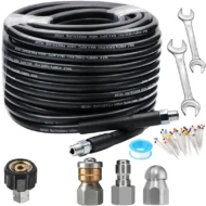 💦 50% OFF INSTANT! 🚿 5800PSI Sewer Jetter Kit - High-Pressure Nozzle & Hose for Clogged Drains/Pipes, Compatible with Most Pressure Washers 🔧📦