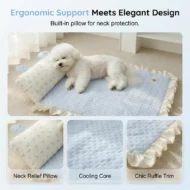 🥳SUMMER HOT SALE💞50K+ SOLD😍!Pet Cooling Mat with Pillow - Image 5