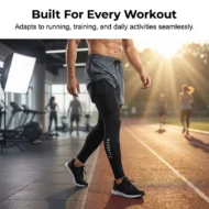 Men's 2-in-1 Running Tights with Shorts - Image 2