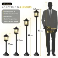 Patio walkway Backyard garden Porch decor Floor lamp - Image 6