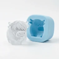 🐮6‐Cavity Mini Highland Cow Ice Cube & Dessert Mold 🧊🍪 Cute 3D Ice for Drinks, Parties & Gifts💕 - Image 5