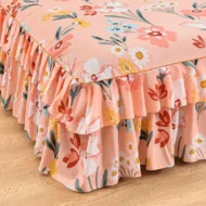 🥳SUMMER HOT SALE💞3-Piece Ruffled Bed Skirt Set - Image 4