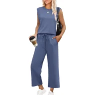 🌺 Hot Sale 49% OFF🌺 New Women's  Sleeveless Top & Wide-Leg Pants 2-Piece Set - Image 9