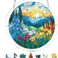 Acrylic Sunset & Sea Jigsaw Puzzle Window Hanging