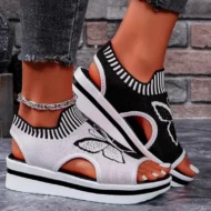 Women's Casual Peep-Toe Platform Beach Sandals - Image 10