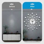 ✨ 50% OFF NOW! 🕰️ Rhinestone Wall Clock – Silent Movement, Sparkling Design & Elegant Home Decor 💎 - Image 3
