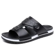 📢📢50% OFF !! ⏰Men's Faux Leather Slip-On Sandals - Image 11