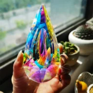 120 mm AB-colored hanging crystal prism suncatcher - Image 2