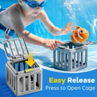 Summer Pool Toys for Kids - Diving Animal & Cage Set - Image 4