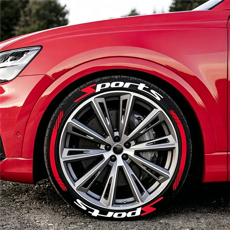 Universal Sports Tire Sidewall Letter Stickers