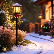 Patio walkway Backyard garden Porch decor Floor lamp - Image 4