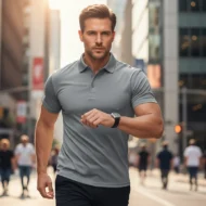 Men's Quick-Dry Short-Sleeve Lapel T-Shirt - Image 2