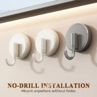 📢📢Buy 1 get 1 free !! ⏰Seamless and flexible✨ Pull to hang—no drilling required!🎈 Super-strong suction cup hooks—use them anywhere! - Image 6