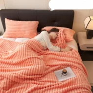 💫2025 Hot Sale🛏️Thickened rabbit plush&milk velvet cover blanket - Image 17