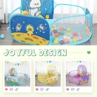 Foldable Children Ball Pool with Basketball Hoop - Image 10