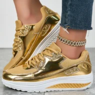 🍂End-of-Fall Specials🍂Women’s Trendy Casual Sparkling Style Platform Sneakers✨ - Image 11
