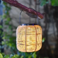 Solar Powered Rattan Lantern Light - Image 4