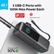 Portable Charger with Built-in Cable