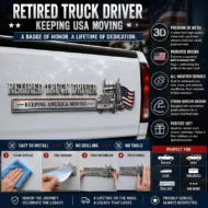 🎁Hot Sale 49% OFF🔥Retired Truck Driver Car Emblem Badge