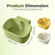 2-in-1 Hanging Sink Strainer Basket - Image 2