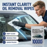 🚗💧 Windshield oil removal wipes – eliminate glare, restore clarity, safe & mess-free!