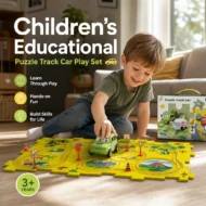 🎁Hot Sale 49% Off🔥Children's Educational Puzzle Track Car Play Set🚗