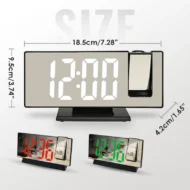 ⏳Time-limited Special⏰LED Mirror Projection Alarm Clock🕰️🎁 - Image 3