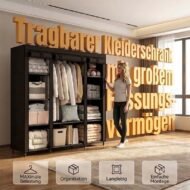🔥Last Day Sale 49%🔥Easy-to-assemble wardrobe made of non-woven fabric
