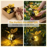 🐝 50% OFF NOW! ☀️ Outdoor Hanging Solar Bee Light – Charming garden decor, auto-on at dusk – Perfect gift for plant lovers, moms or anyone who smiles ❤️🌿✨ - Image 4