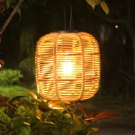 Solar Powered Rattan Lantern Light - Image 10