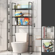 No-Drill Bathroom & Laundry Organizer Shelf - Image 10