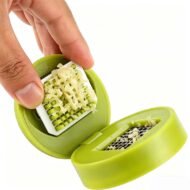 Mini Garlic Chopper and Press with Container - Image 3