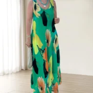🌸Summer Specials🌸Elegant Soft Sleeveless Floral Flowy Dress - Image 6