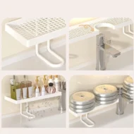 Over-the-Faucet Sink Organizer Shelf - Image 7
