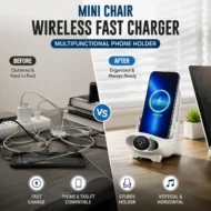 🔥Last Day Sale 50%🔥Mini Chair Wireless Fast Charger Multifunctional Phone Holder - Image 5