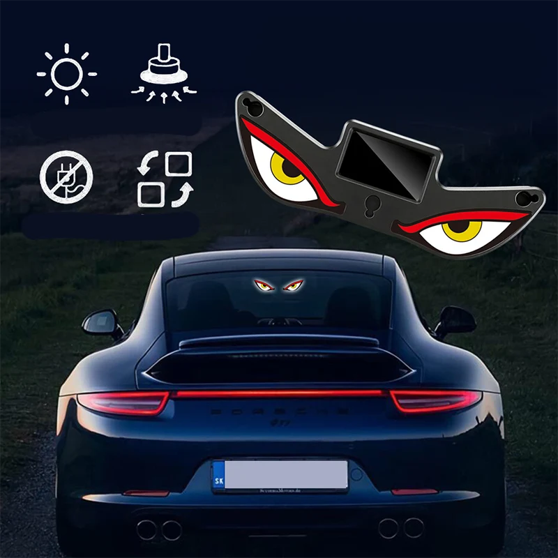 🔥 Hot Sale 50% OFF 🌟Solar Powered Devil's Eye LED Car Warning Light: Shine In Style 🚗💡