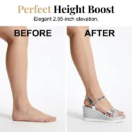 Women's Open Toe Ankle Strap Wedge Sandals - Image 4