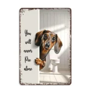 Cute Cat Bathroom Decor Sign - Image 12