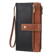 Women's Retro Style RFID Blocking Tri-fold Wallet - Image 18