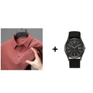⏳ Limited time 50% off! 💥Men's Textured Short Sleeve Shirt - Image 9