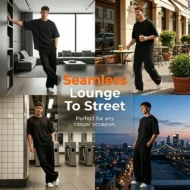 🎁2026 New Arrivals 50% OFF💥Men's T-Shirt & Wide-Leg Pants 2-Piece Set - Image 5