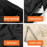 Unisex Warm-Lined Jogging Pants - Image 2