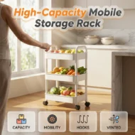 Mobile Kitchen Storage Organizer Rack - Image 9