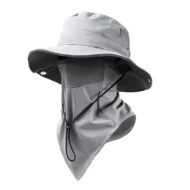 Breathable Fisherman Hat with Detachable Face Mask - Image 5