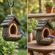 🔥50% OFF! 🐦 2026 New Arrivals – Outdoor Bird Feeder with Realistic Tree Stump Design | Garden Decor & Wildlife Sanctuary in One! 🌿✨ - Image 4