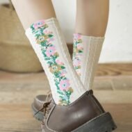 🔥Hot Sale 50% OFF🔥Vintage Embroidered Floral Socks - Image 2